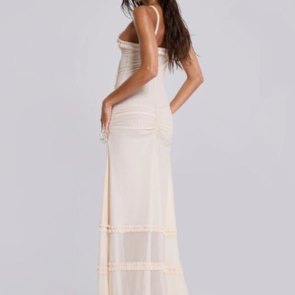 Fatalle Maxi Dress in Vanilla - Jaded London - Picture 7 of 7